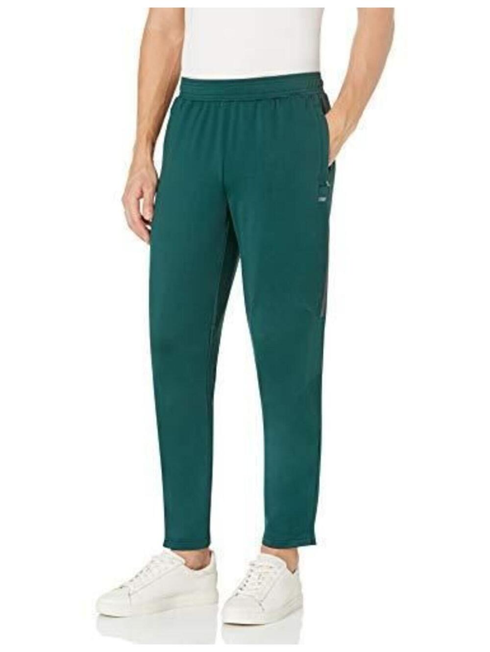 Amazon Essentials Men's Knit Training Pant, Dark Green, Large